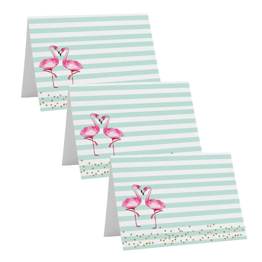 Tropical Flamingo Seating Cards (25-Pack) - Paper Clever Party