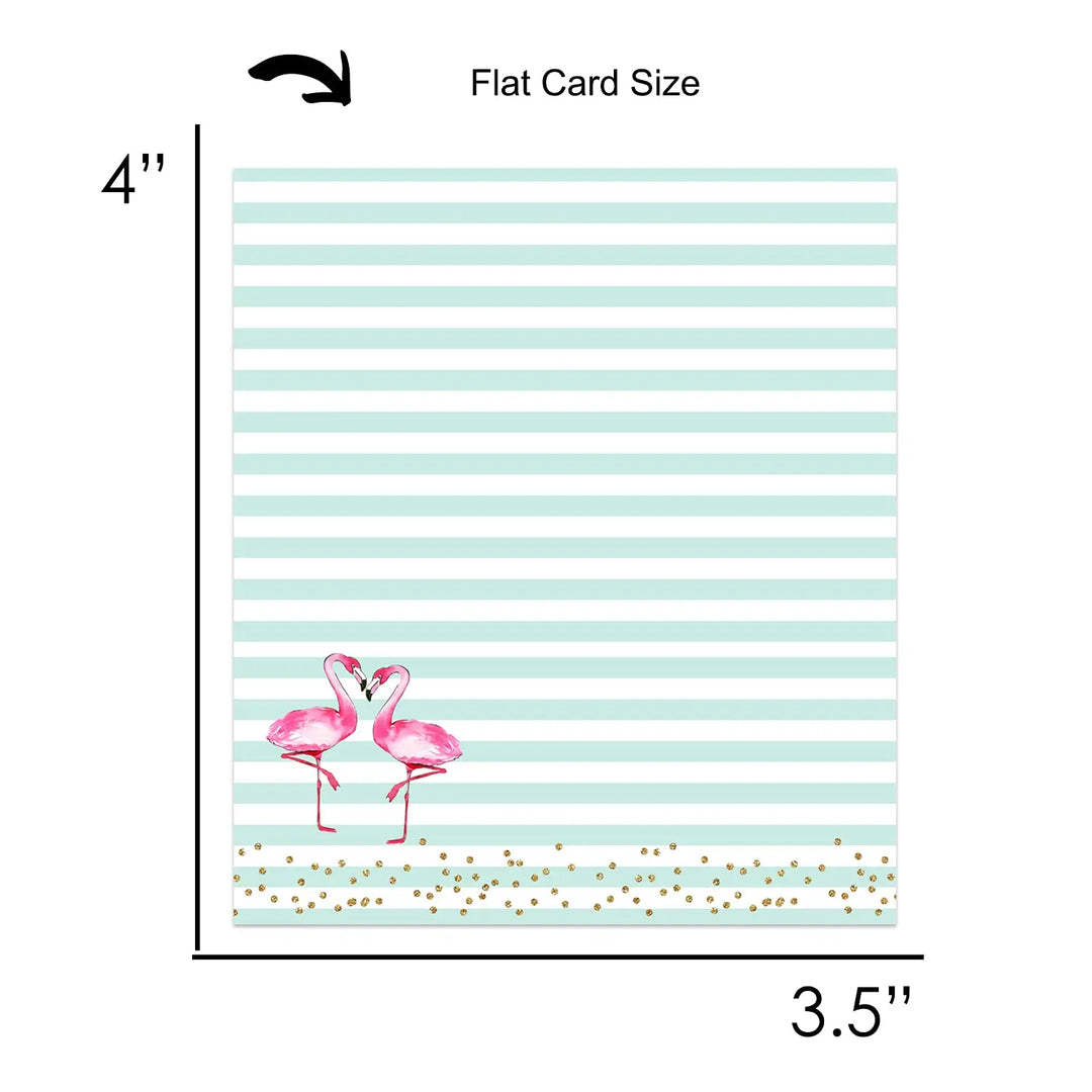 Tropical Flamingo Seating Cards (25-Pack) - Paper Clever Party