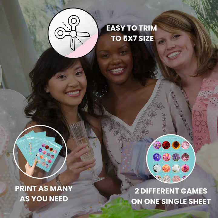 Turquoise dream bridal shower game bundle - instant download of 4 fun wedding games with answer keys - party