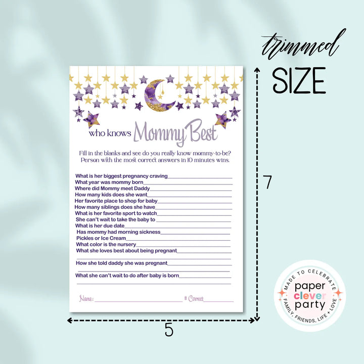 Twinkle little star baby shower games bundle – instant download printable activities couples fun digital game diy party