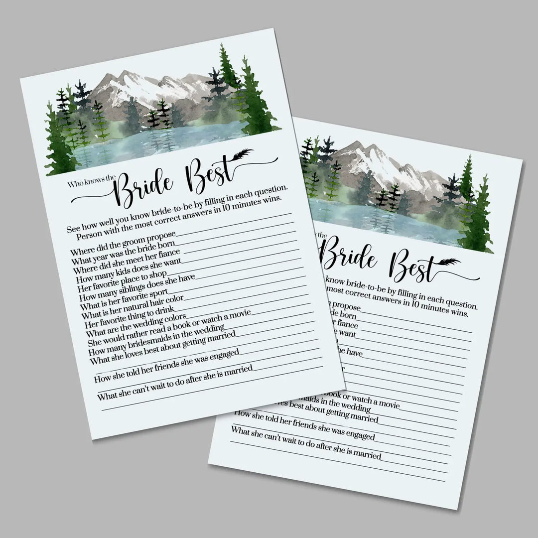 Ultimate bridal shower & wedding game bundle: he or she said word scramble over under how sweet love is who knows