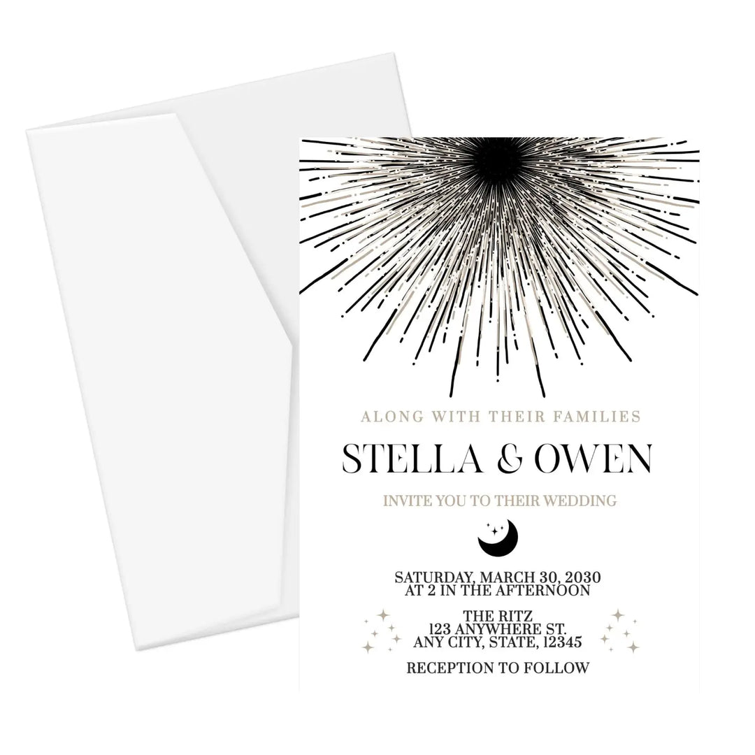 Custom printable & printed invitations | 5x7 digital files | fast turnaround | personalizable for weddings birthdays