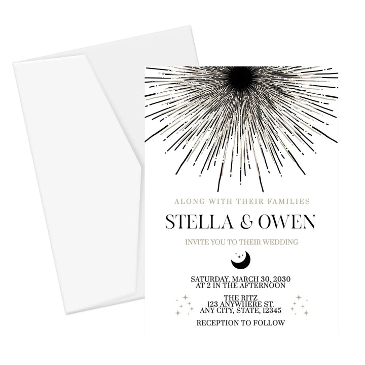 Custom printable & printed invitations | 5x7 digital files | fast turnaround | personalizable for weddings birthdays