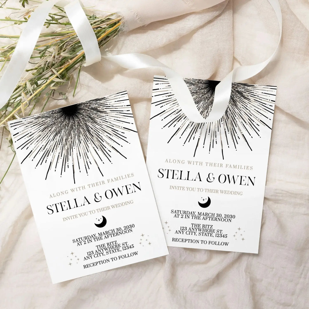 Custom printable & printed invitations | 5x7 digital files | fast turnaround | personalizable for weddings birthdays