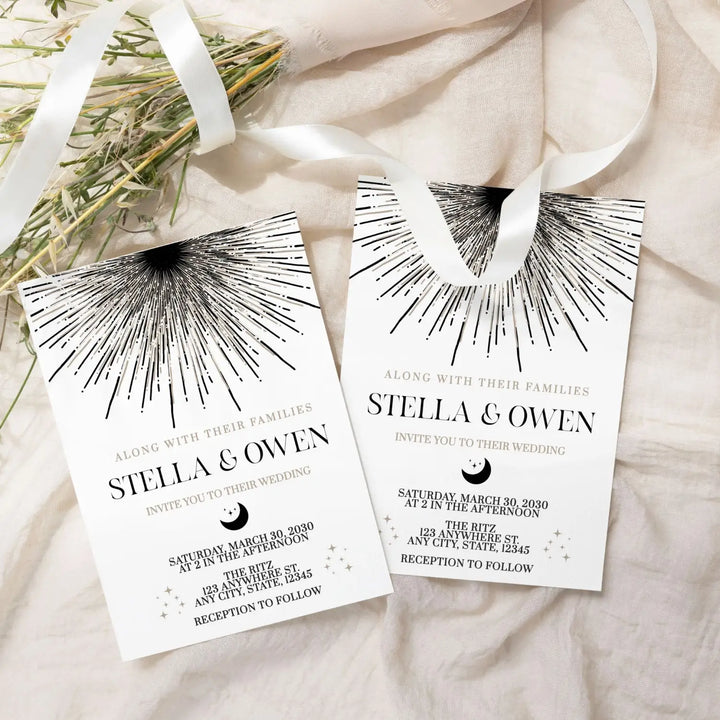 Custom printable & printed invitations | 5x7 digital files | fast turnaround | personalizable for weddings birthdays