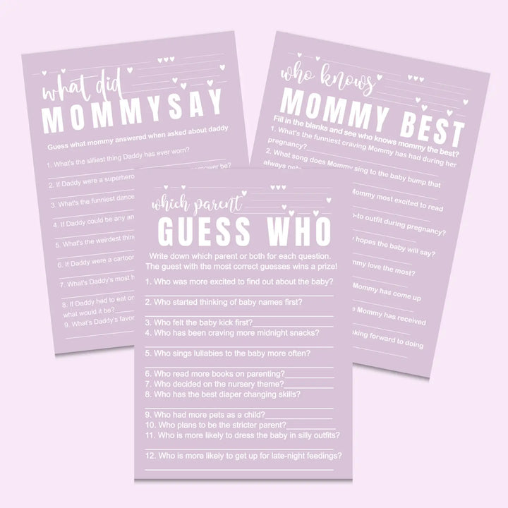 Wild lilac baby shower games instant download gender neutral printable activities coed diy party bundle kit modern
