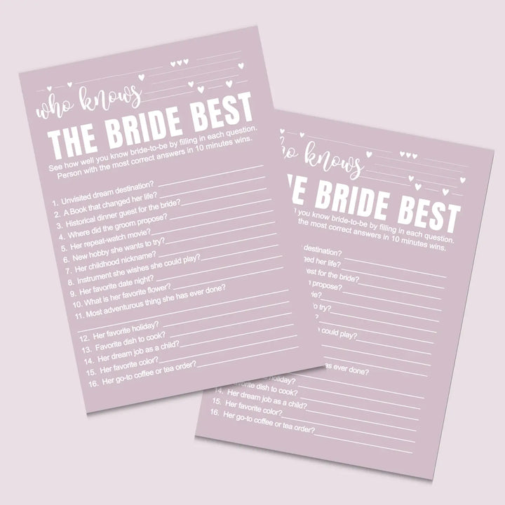 Wild lilac bridal shower game instant download modern simple hued diy instantly printable fun for wedding celebrations