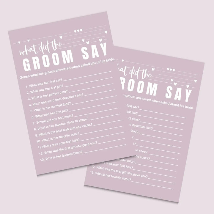 Wild lilac bridal shower game instant download modern simple hued diy instantly printable fun for wedding celebrations
