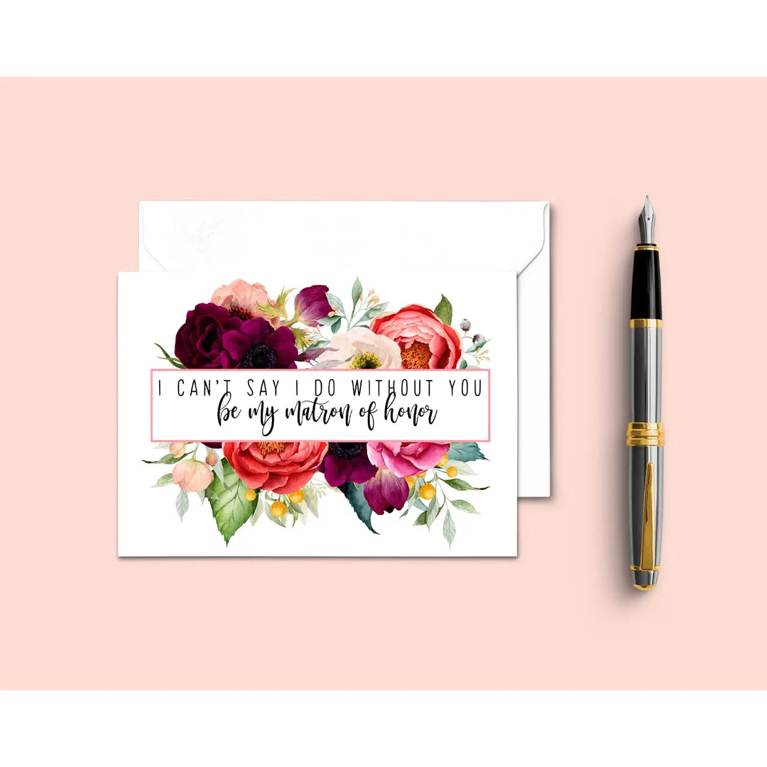 Wildflower Blooms Bridesmaid Proposal Cards (12 Pack) - Paper Clever Party