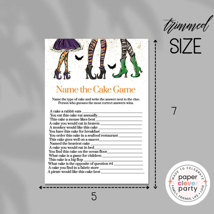 Witchy fun bridal shower game bundle instant download witch halloween printable wedding games for guests easy print pdf