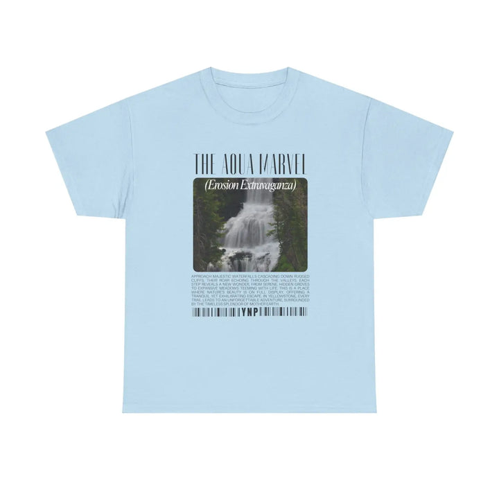 Yellowstone national park waterfalls aqua marvel unisex heavy cotton tee - relaxed nature vibes t-shirt casual wear
